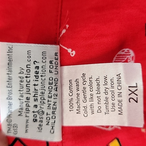 THE BIG BANG THEORY BUTTON DOWN RED BAZINGA SHIRT/ 2XL. - Picture 4 of 9